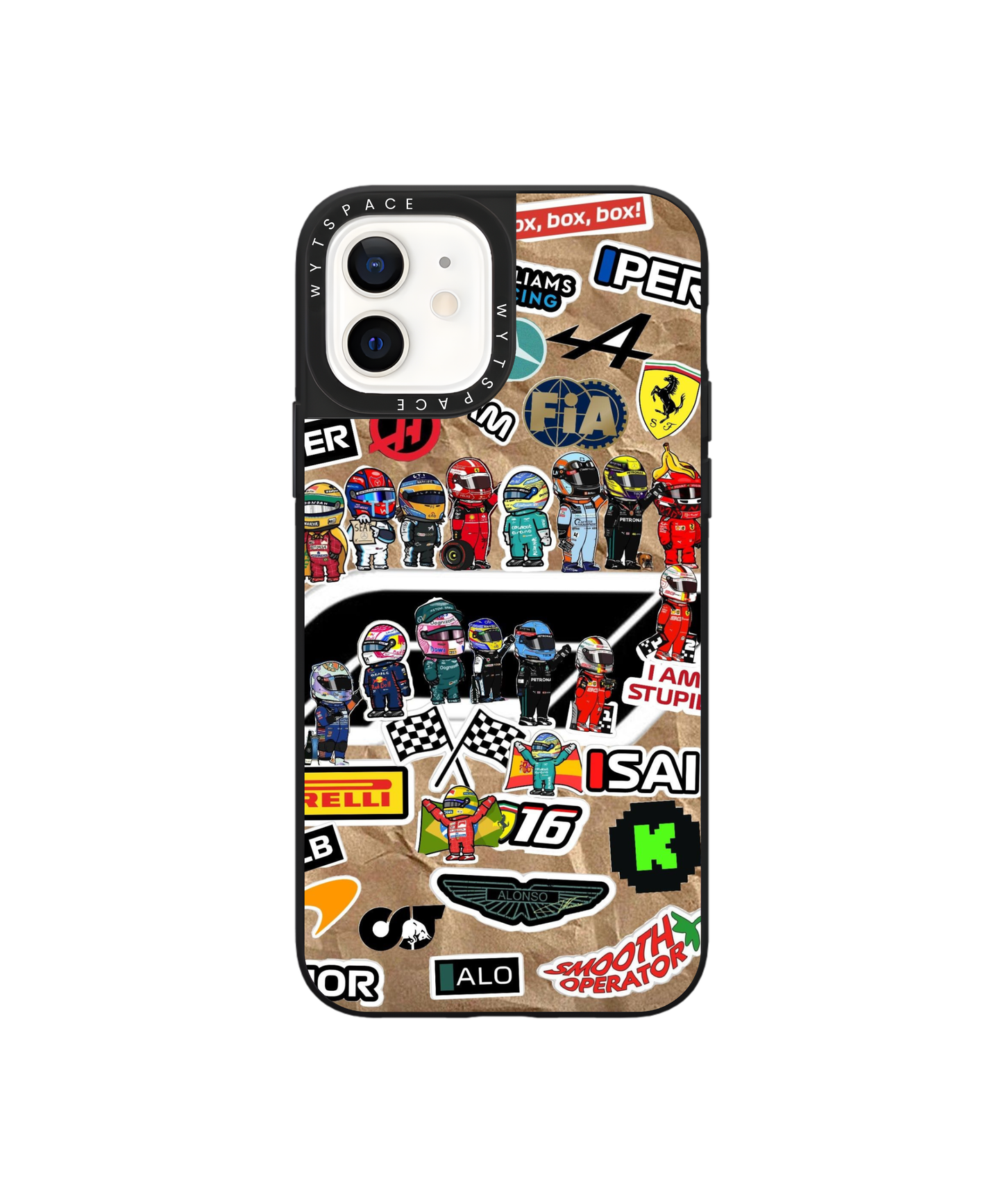 F1 Sticker Grid | F1 / Cars - Elite iPhone Case | Code: 405
