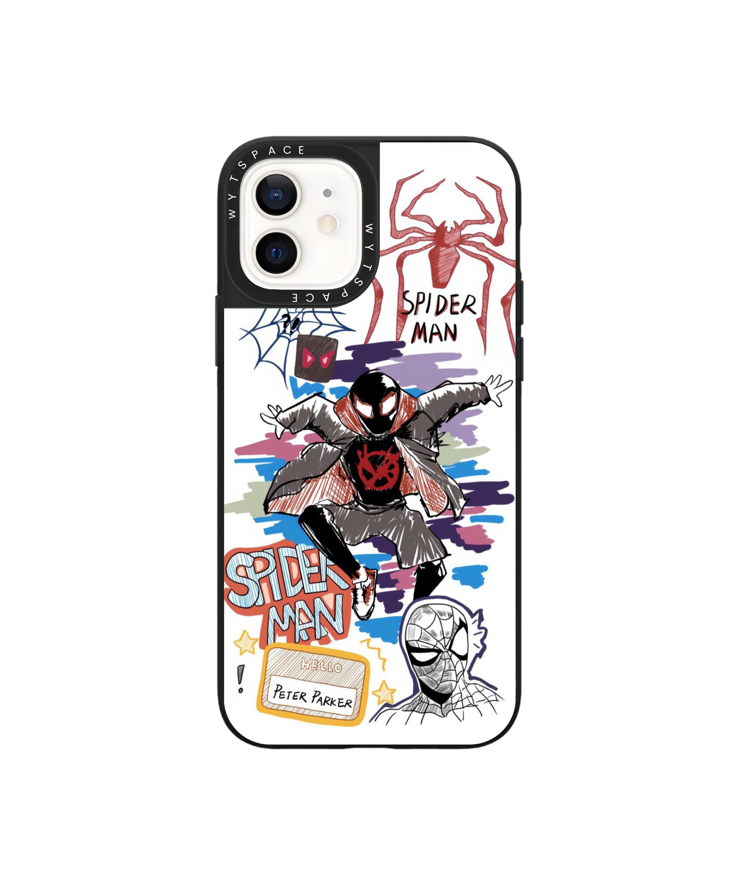 Spidey Lines | Scribble - Elite iPhone Case Cover | Code: 312