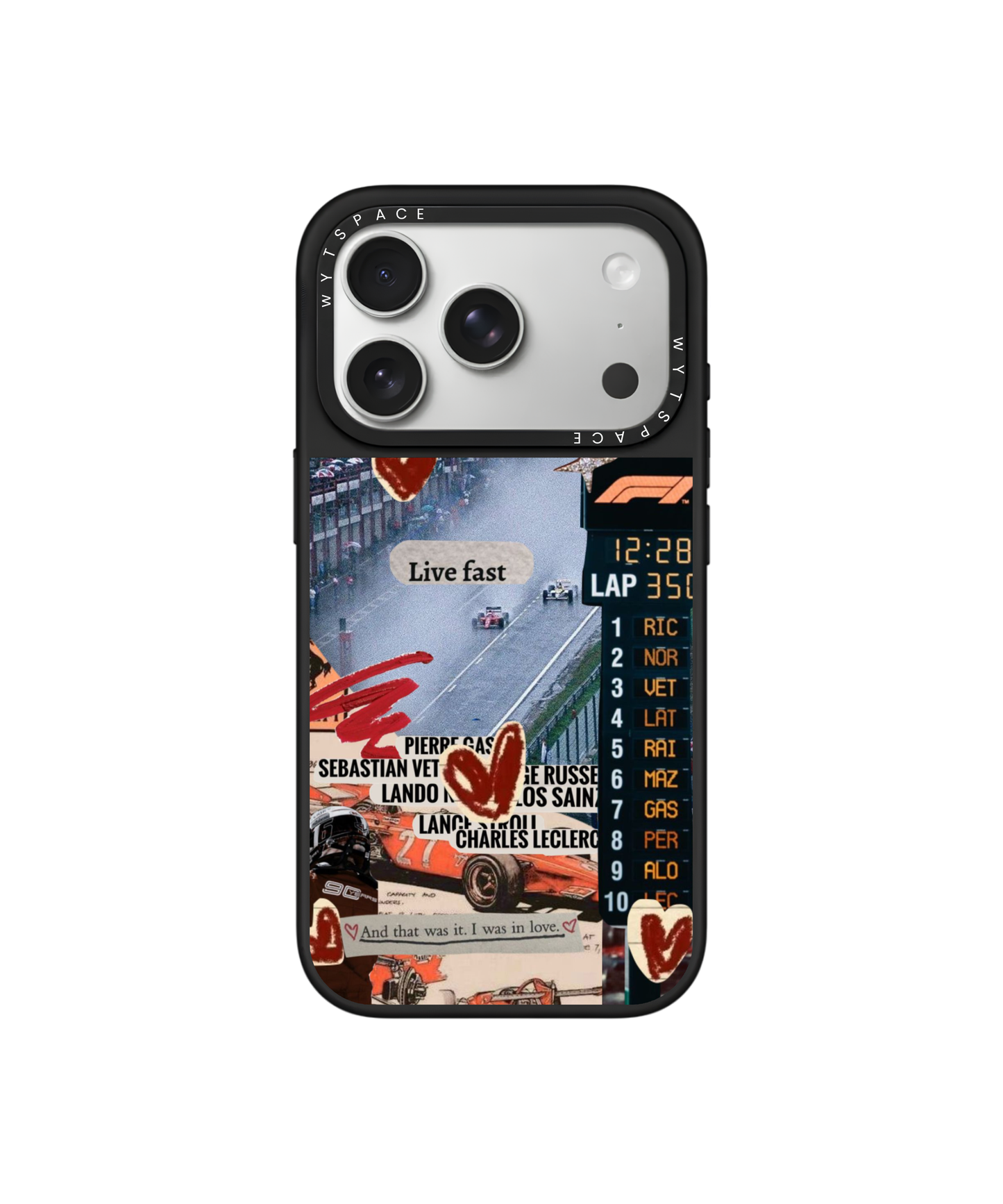 Race Hearts | F1 / Cars - Elite iPhone Case | Code: 427