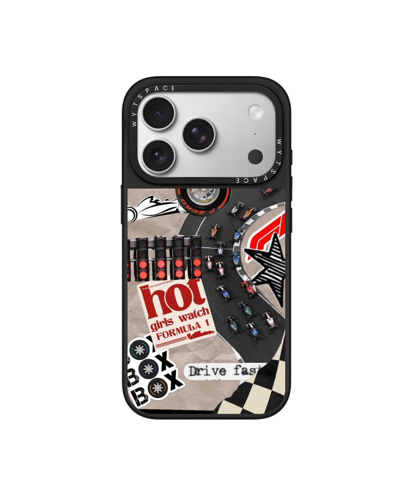 Pit Stop Chaos | F1 / Cars - Elite iPhone Case | Code: 426