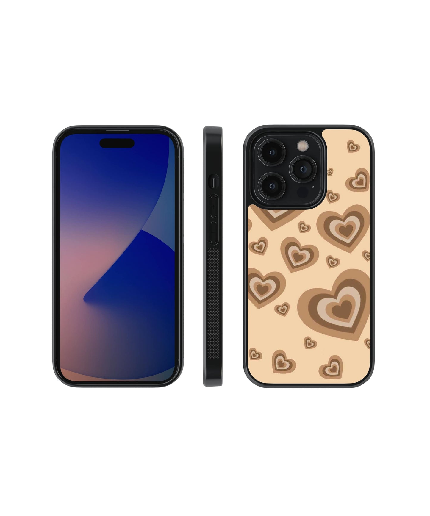 Elegance | Hearts - Glass Case Cover | Code: 054