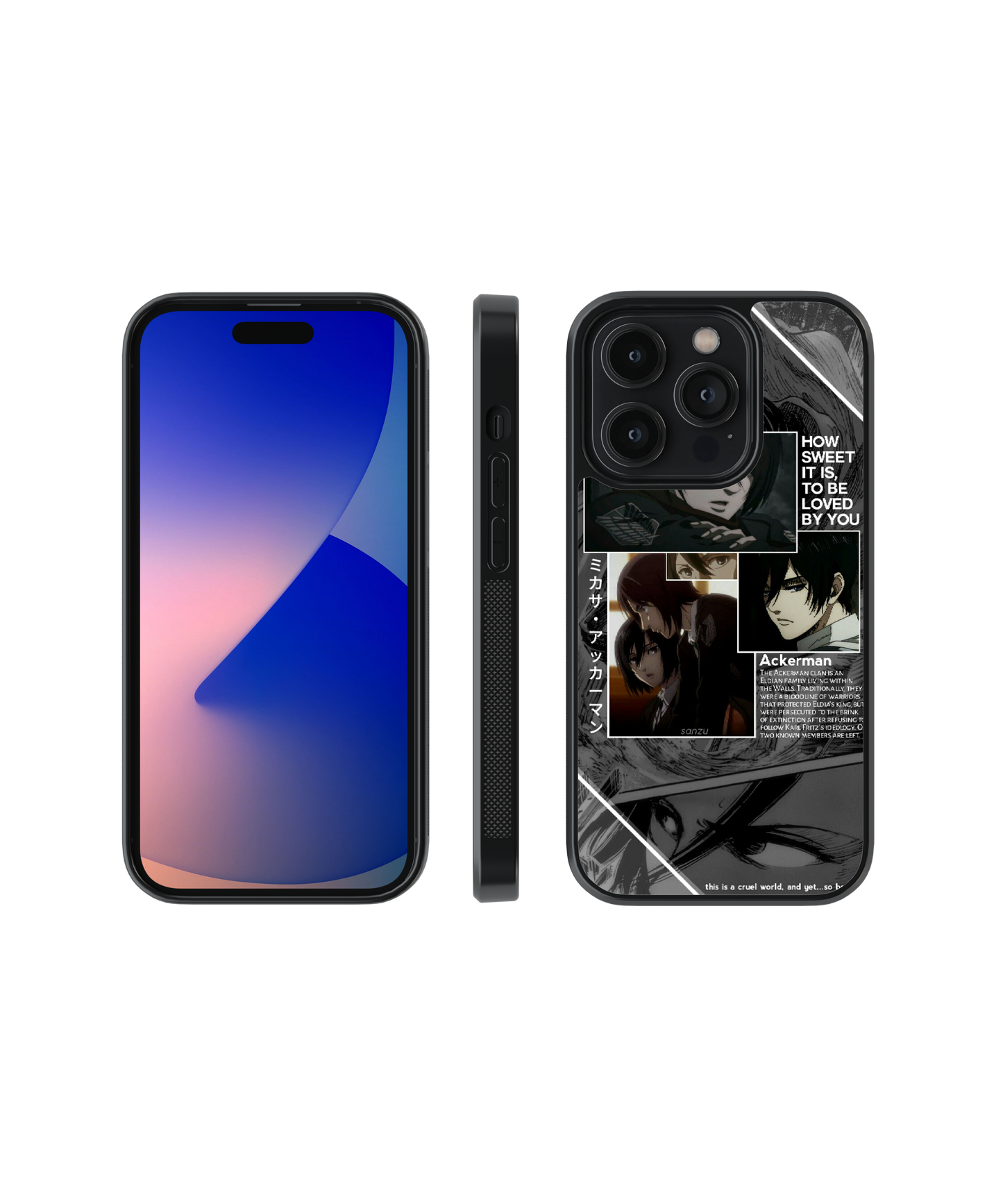 Soldier's Gaze | Attack on Titans - Glass Case Cover | Code: 186