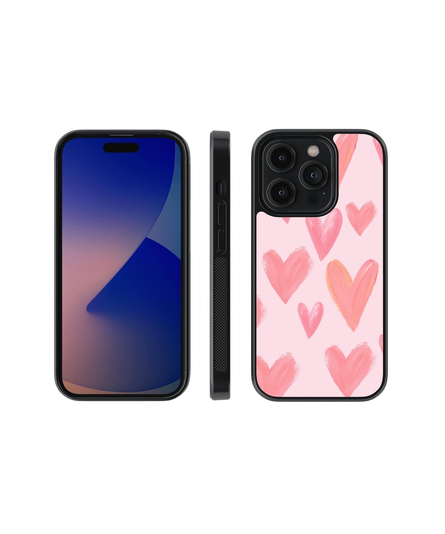 Amore | Hearts - Glass Case Cover | Code: 033
