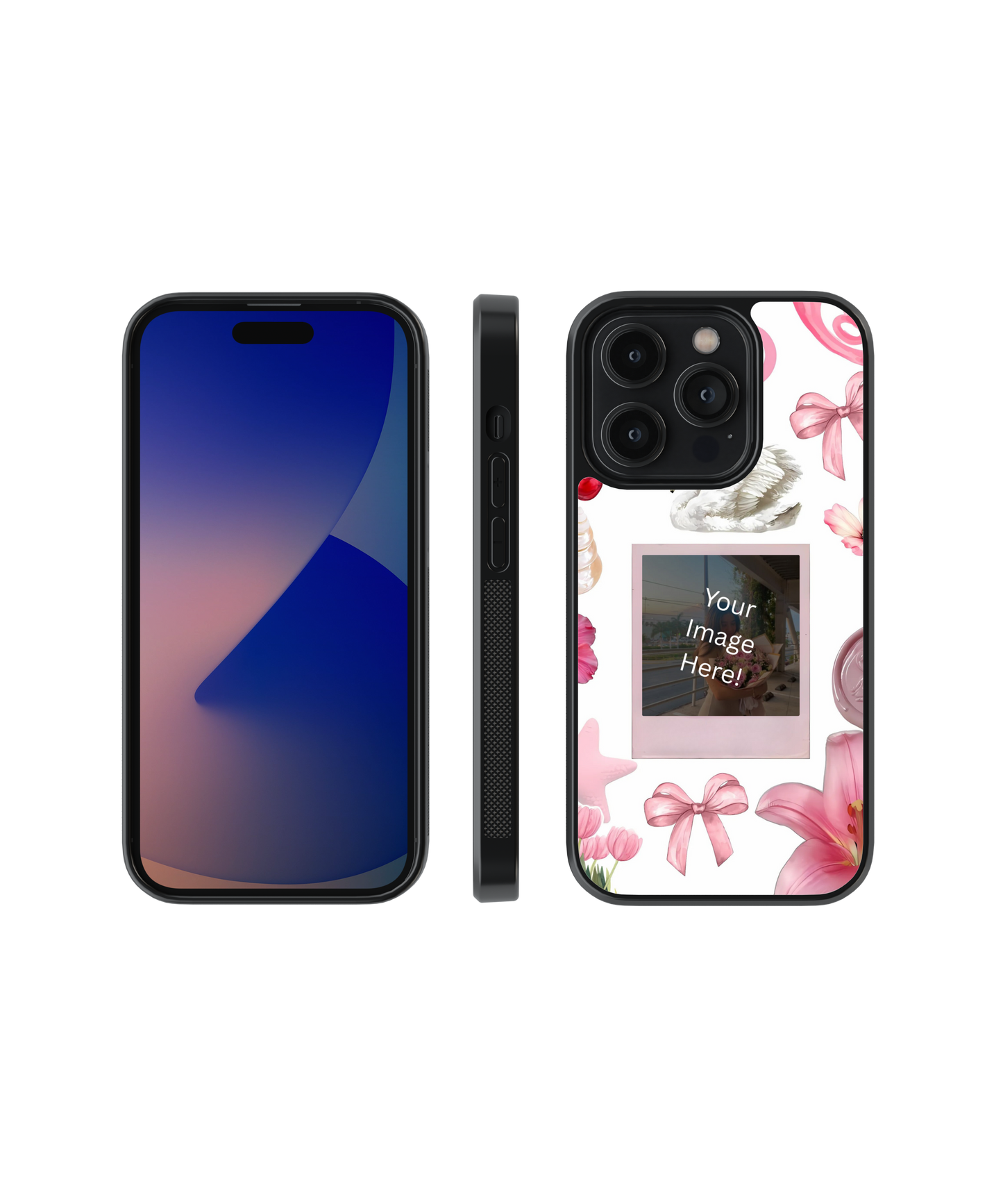 Pink Dream | Personalized Glass Case Cover | Code: 351