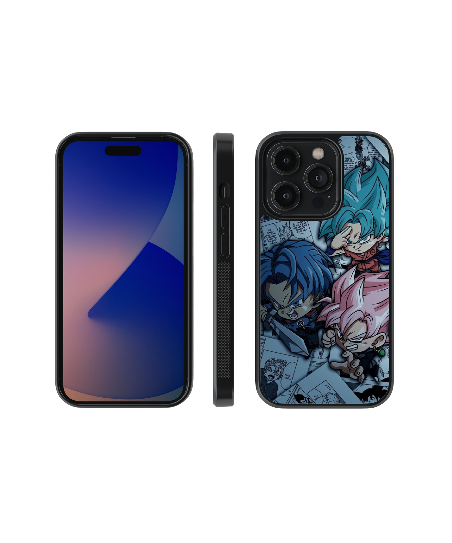 Goku Rose Trio Fusion | Dragon Ball - Glass Case Cover | Code: 122