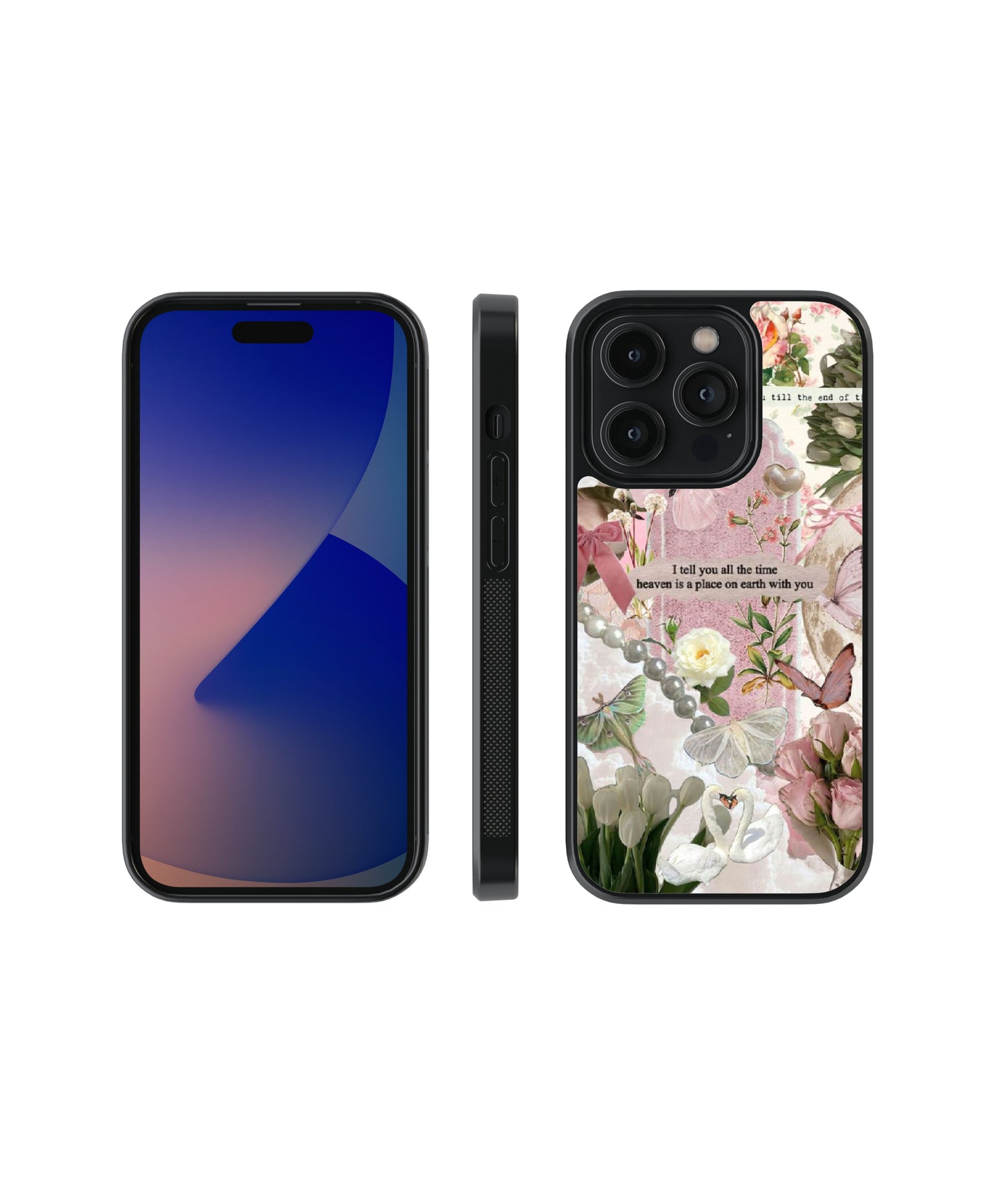 Coquette Elegance | Pinteresty Glass Case Cover | Code: 268