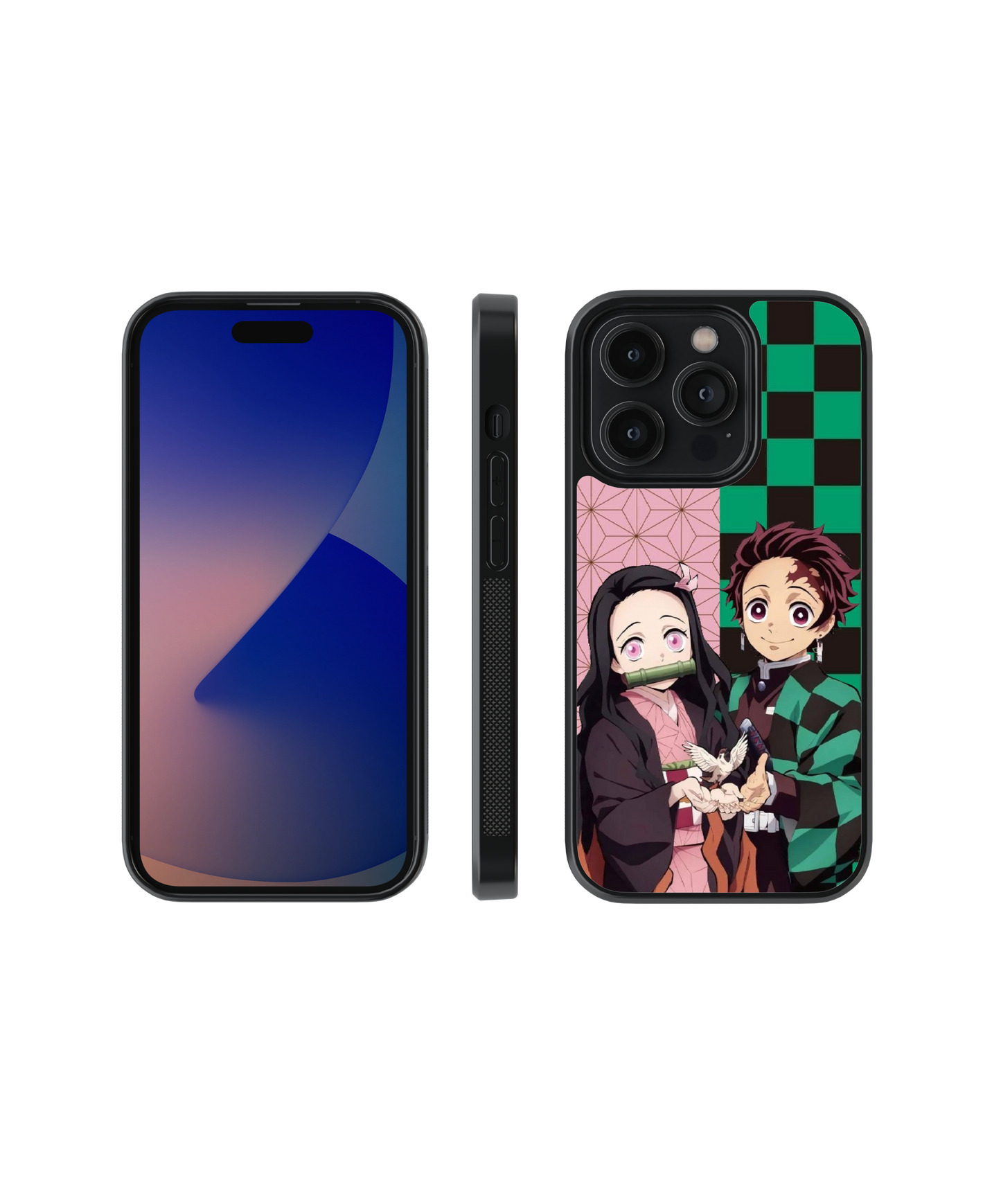 Bonded Siblings | Demon Slayer - Glass Case Cover | Code: 236