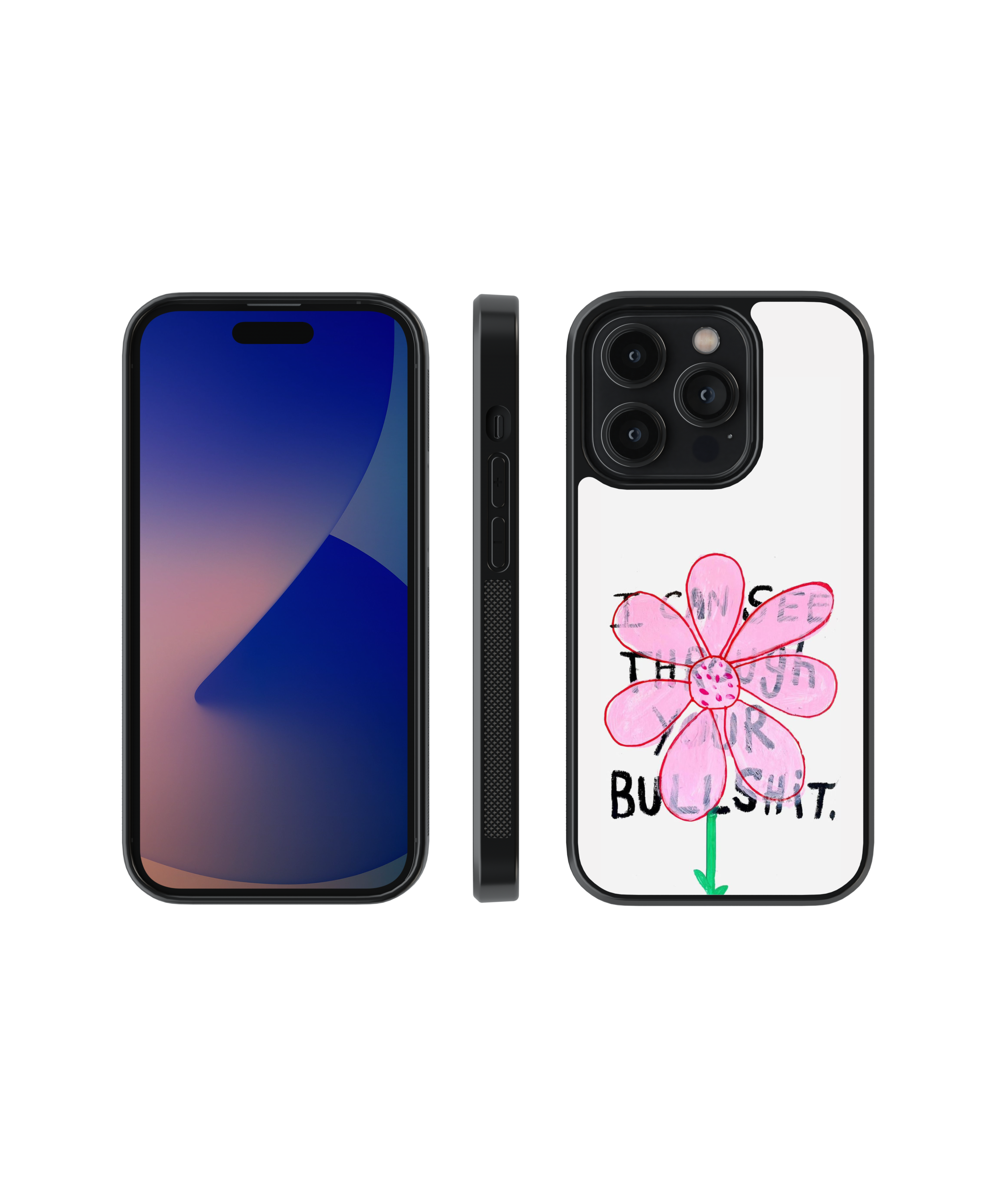 Scribble Chic | Scribble - Glass Case Cover | Code: 306