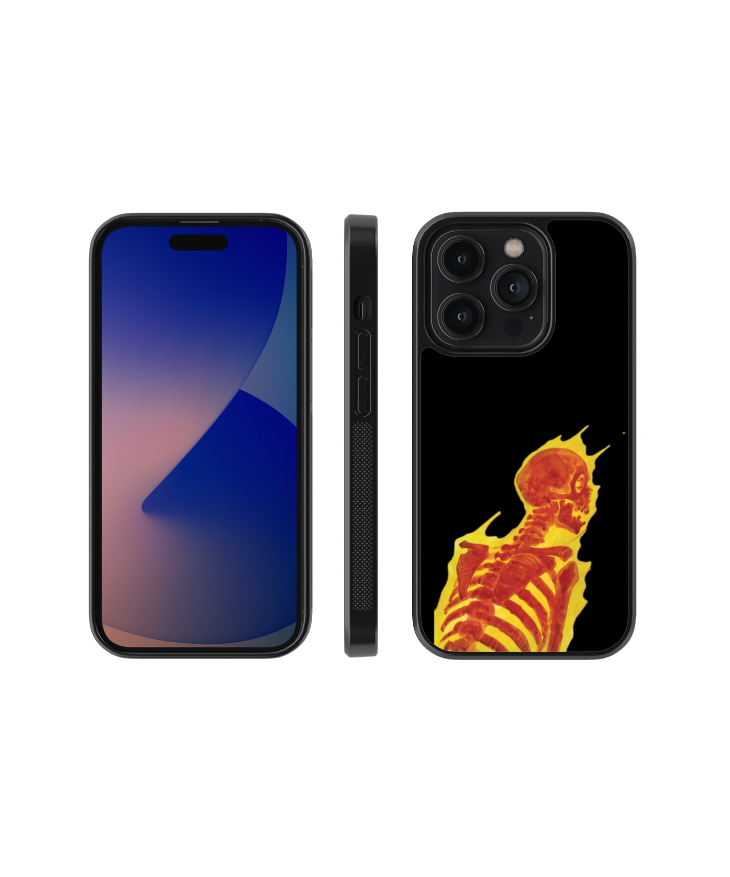 Skull Fire | Rebel - Glass Case Cover | Code: 338