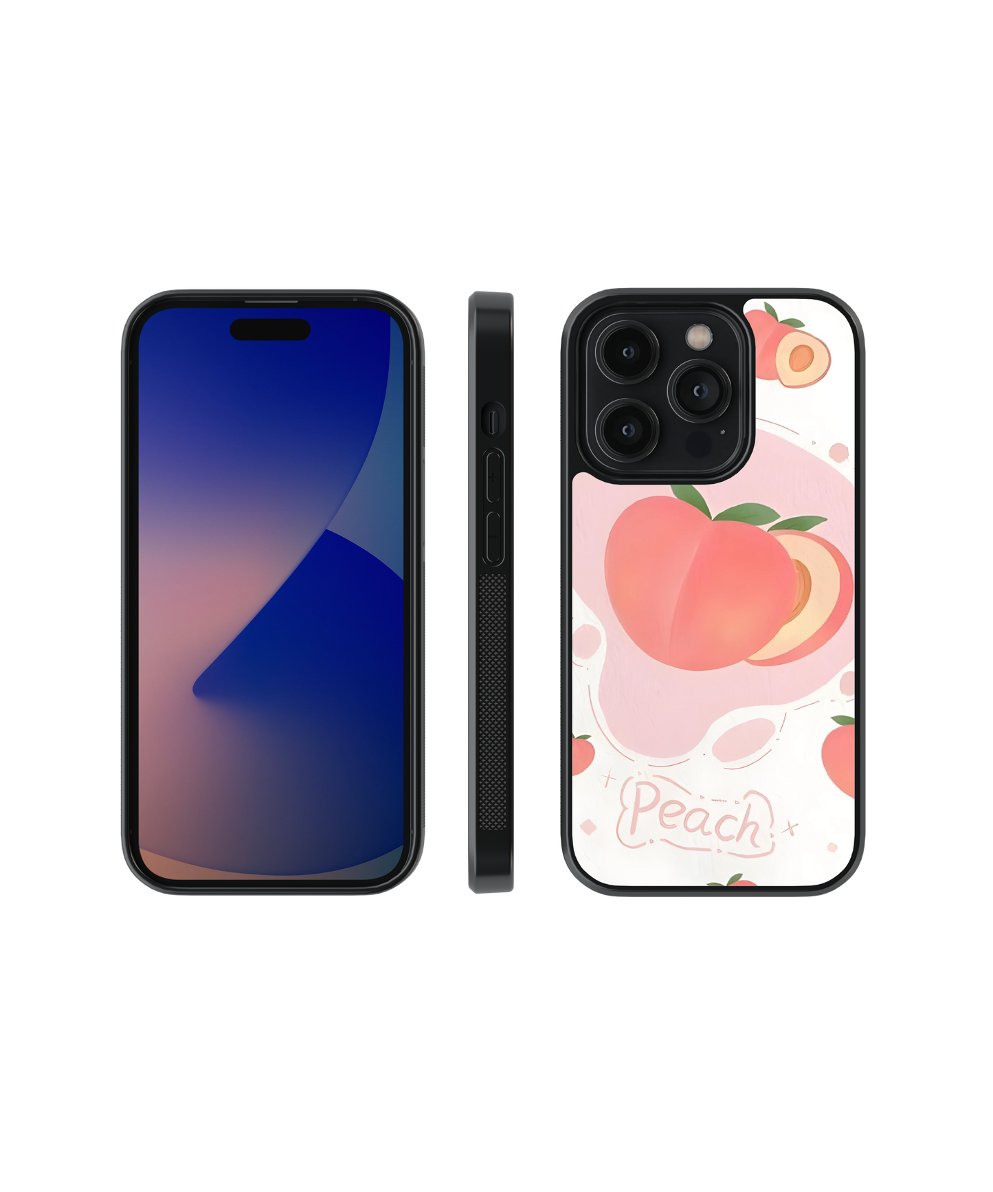 Peachy Paradise | Pinteresty Glass Case Cover | Code: 273