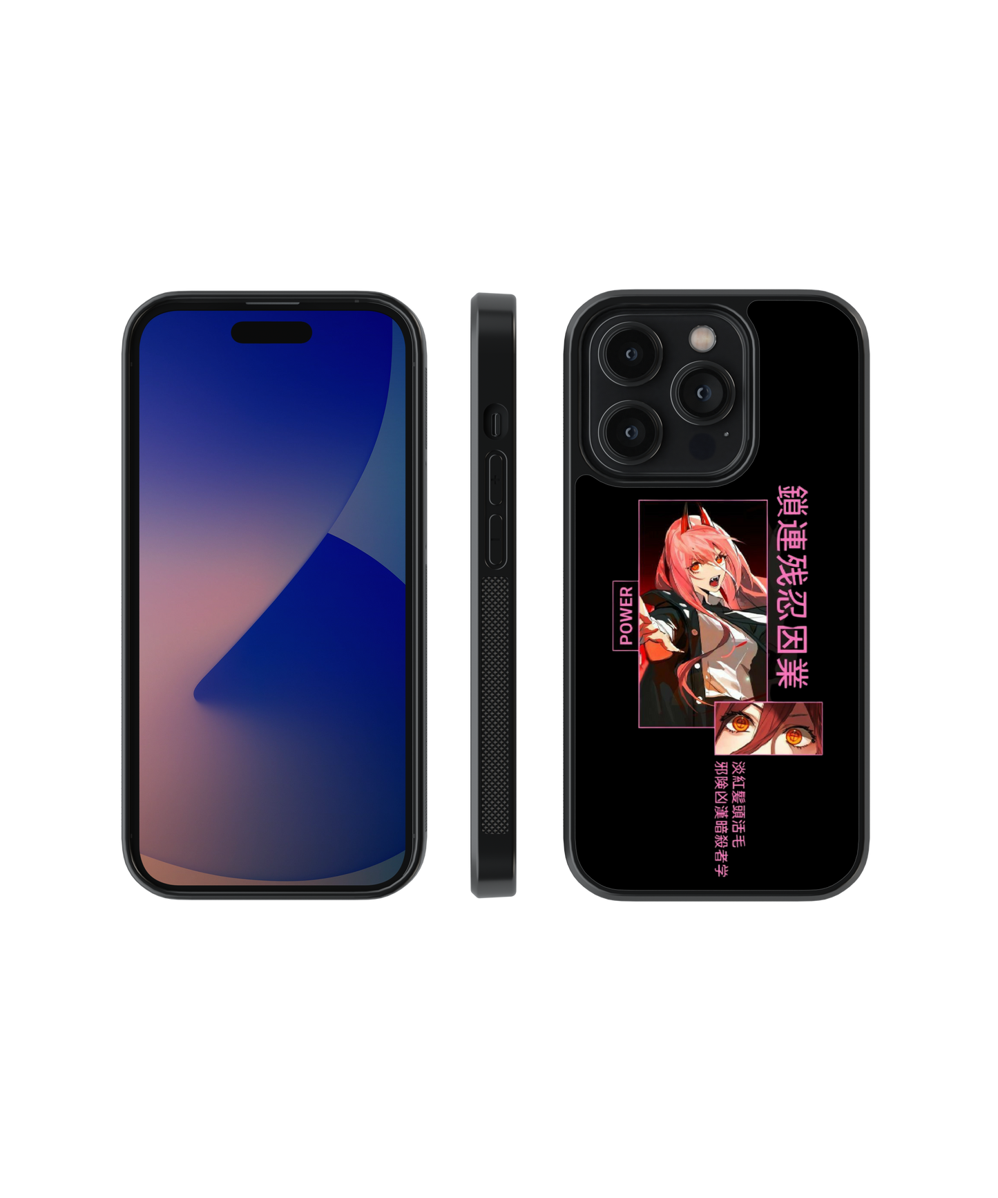 Power Collage | Chainsaw man - Glass Case Cover | Code: 240