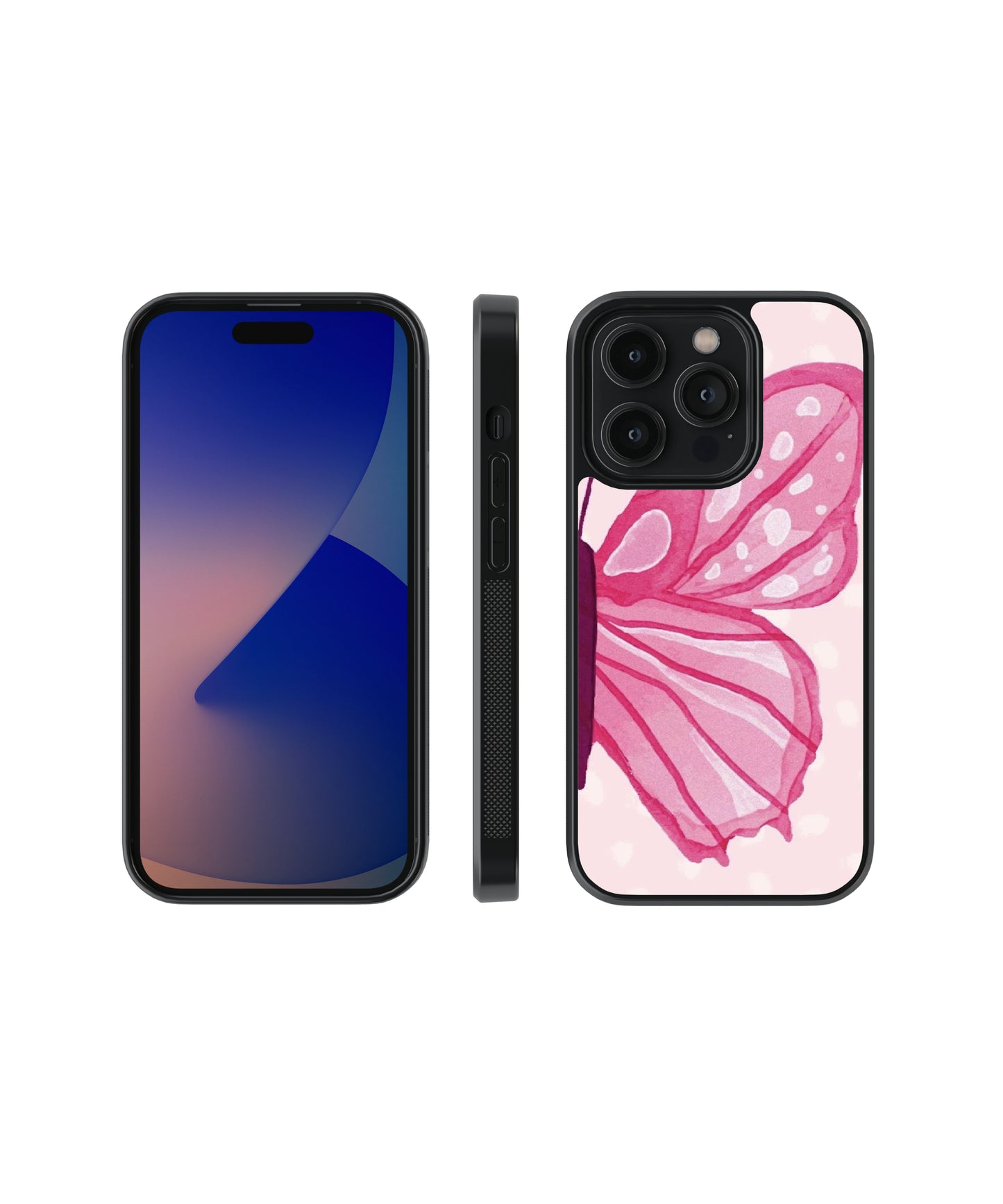 Butterfly Bliss | Pinteresty Glass Case Cover | Code: 264