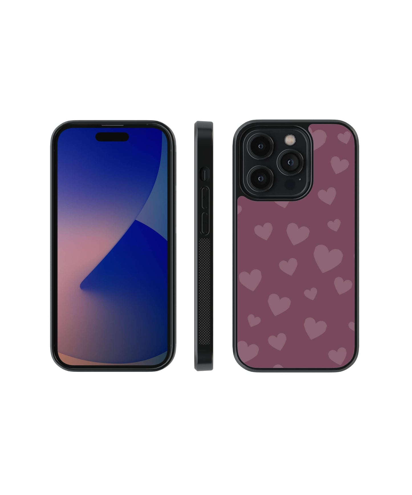 Whimsy | Hearts - Glass Case Cover | Code: 038