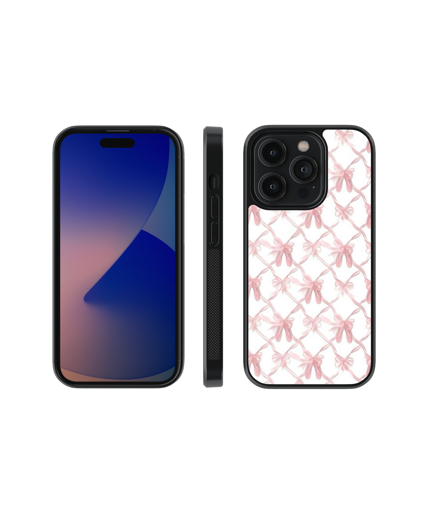 Coquette Charm | Pinteresty Glass Case Cover | Code: 266