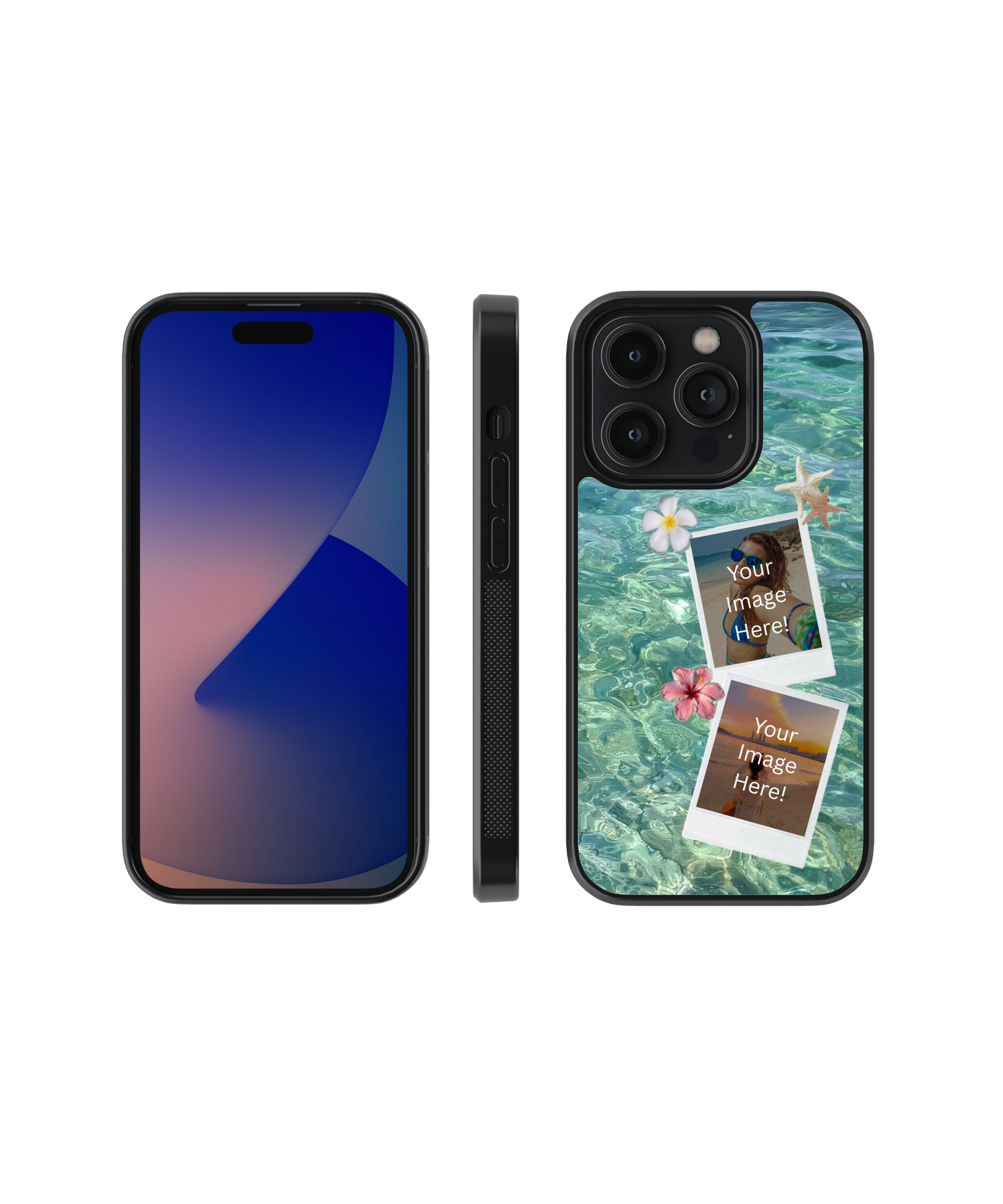 Sandy Bliss | Personalized Glass Case Cover | Code: 345