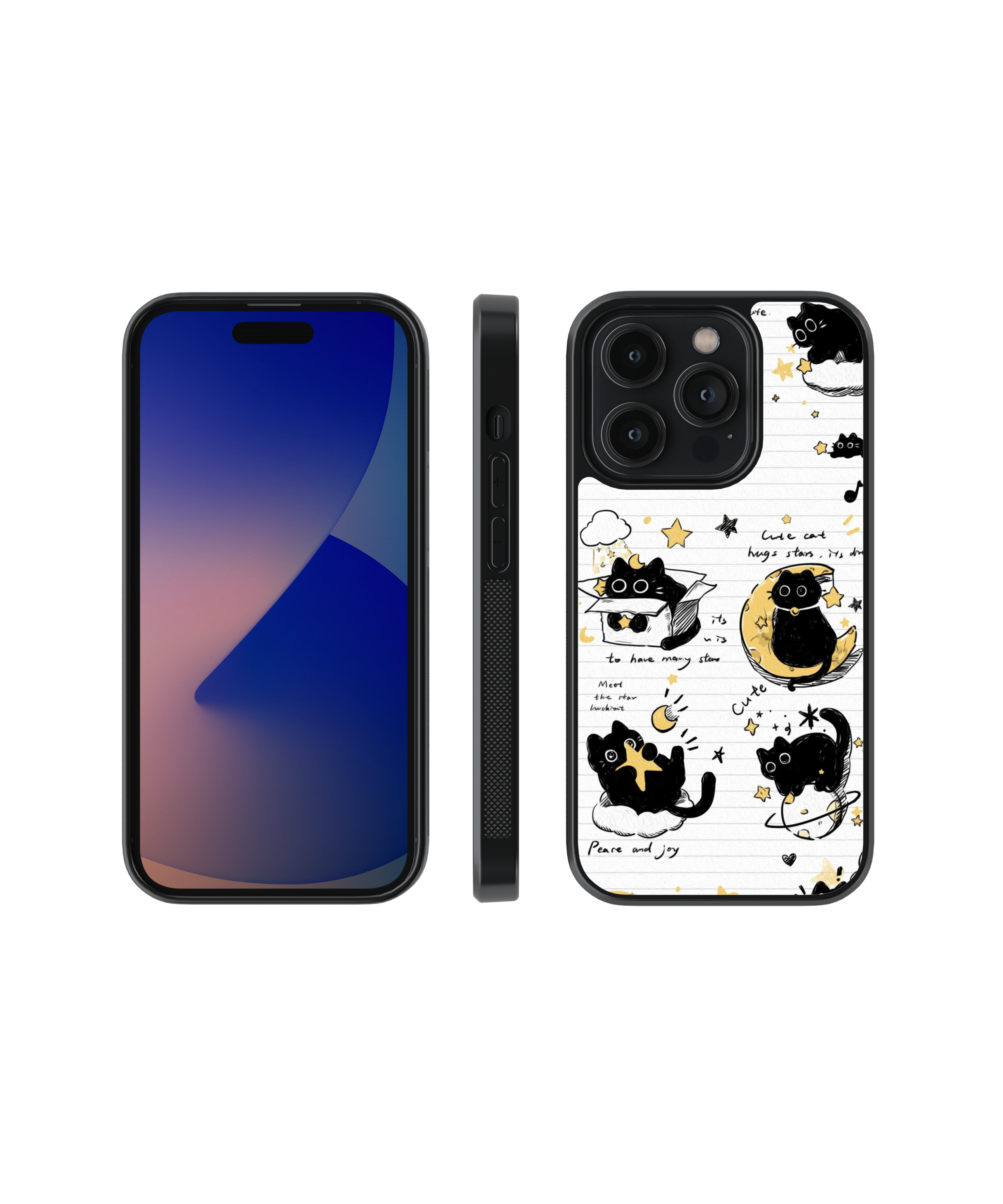 Minimal Strokes | Scribble - Glass Case Cover | Code: 311