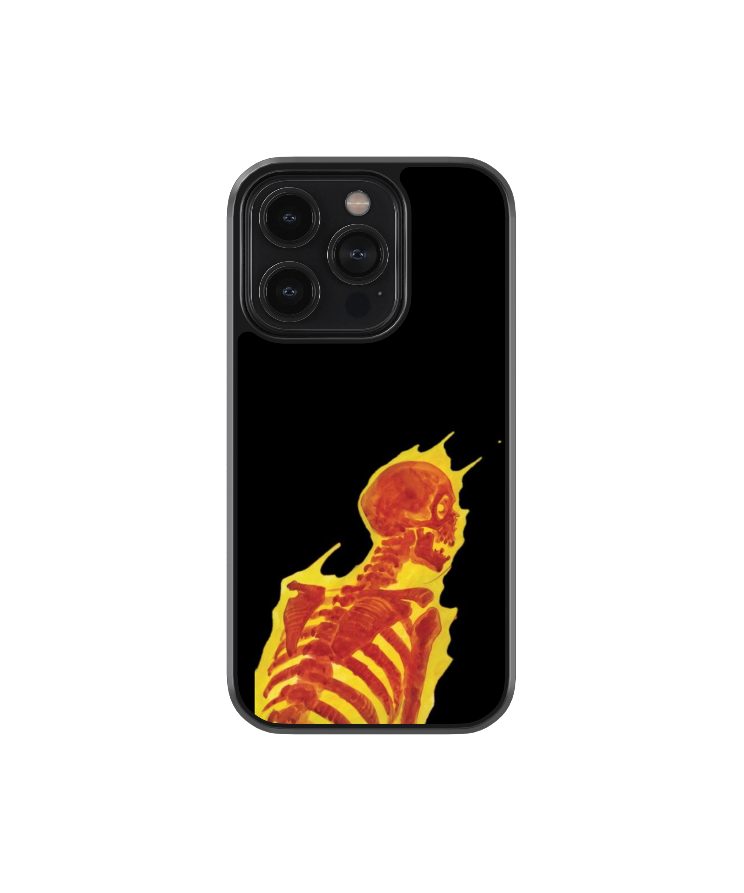 Skull Fire | Rebel - Glass Case Cover | Code: 338