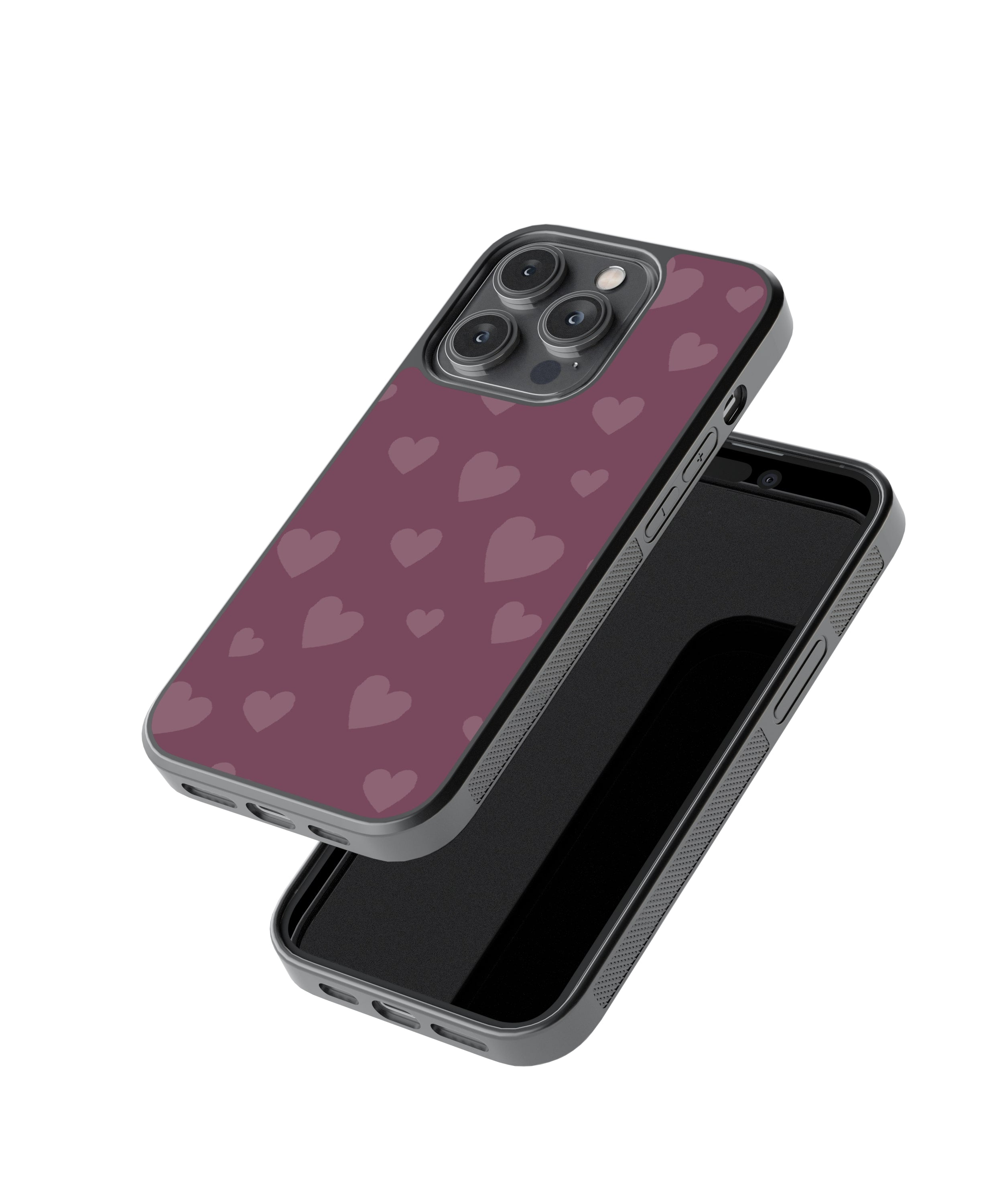 Whimsy | Hearts - Glass Case Cover | Code: 038