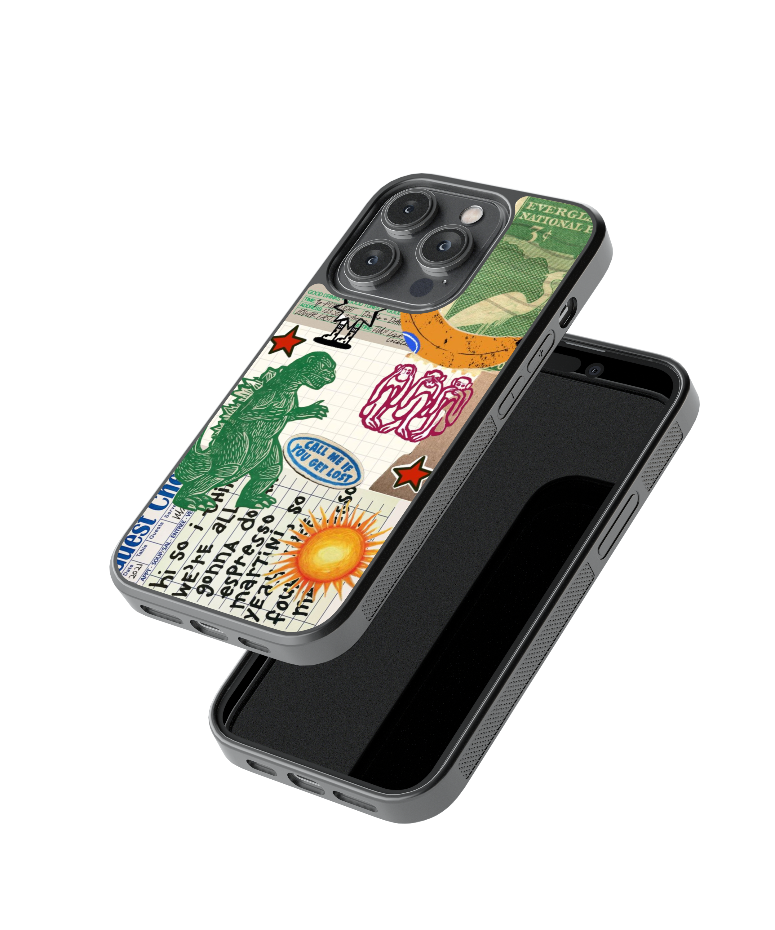 Sketch Mode | Scribble - Glass Case Cover | Code: 309