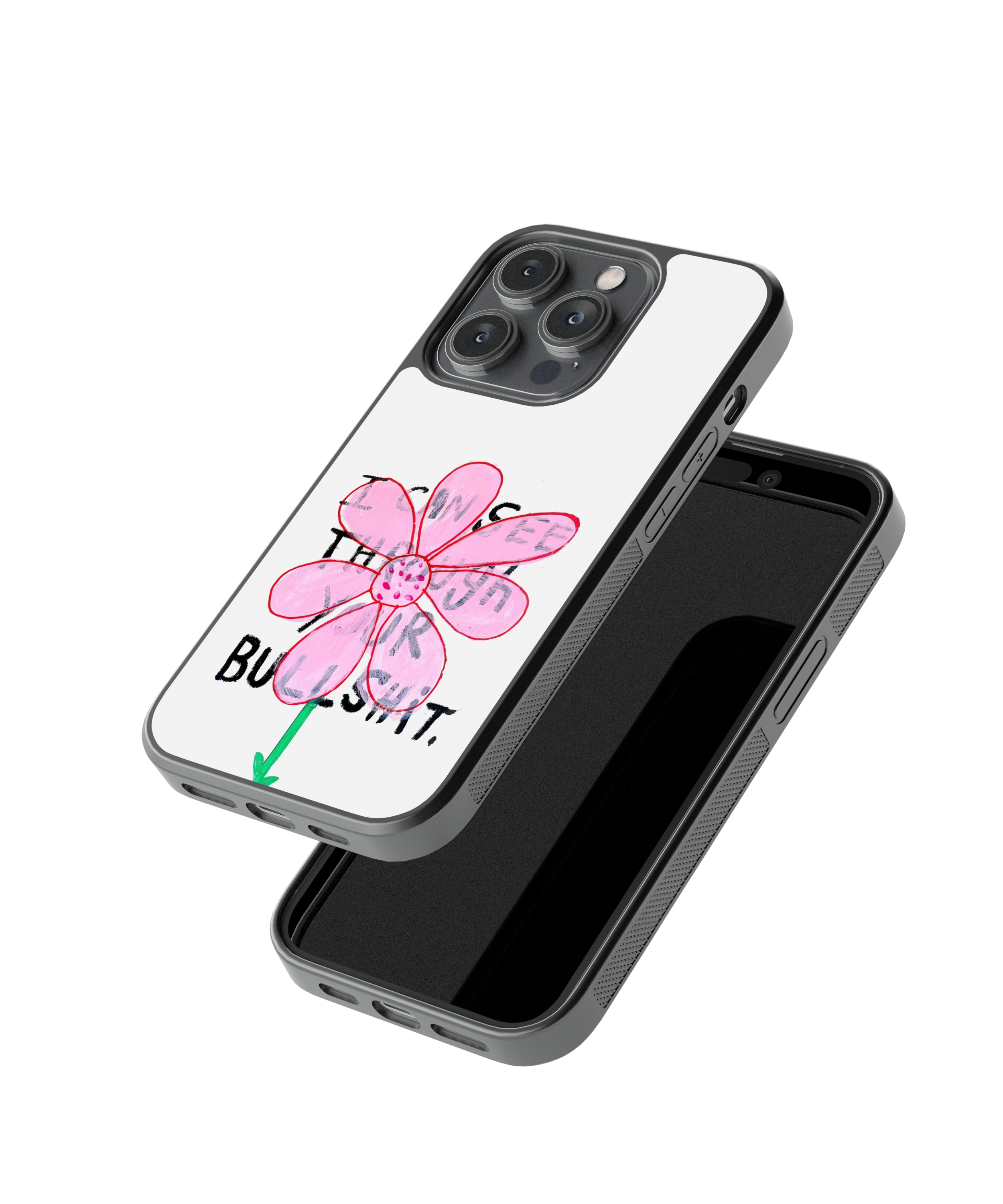 Scribble Chic | Scribble - Glass Case Cover | Code: 306