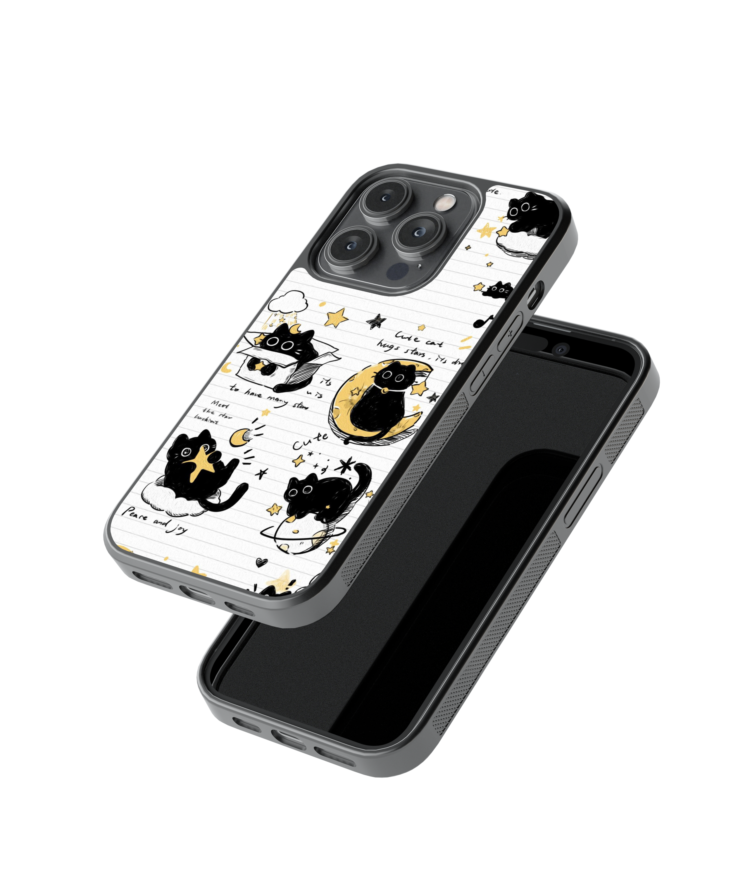 Minimal Strokes | Scribble - Glass Case Cover | Code: 311