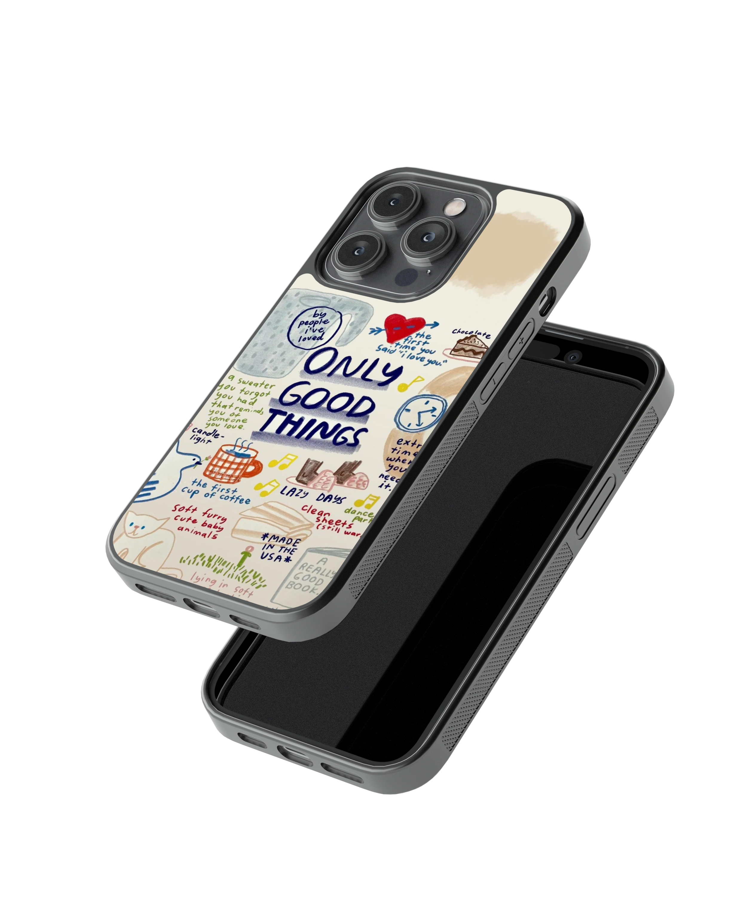 Sketch Vibes | Scribble - Glass Case Cover | Code: 301