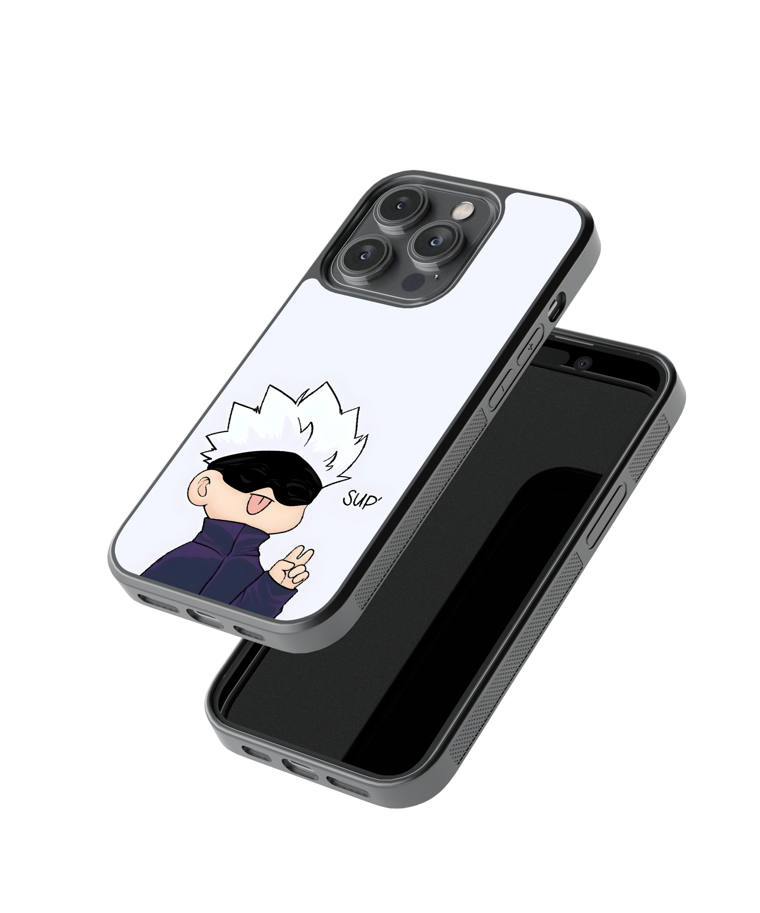 Satoru Greeting | Jujutsu Kaisen - Glass Case Cover | Code: 199