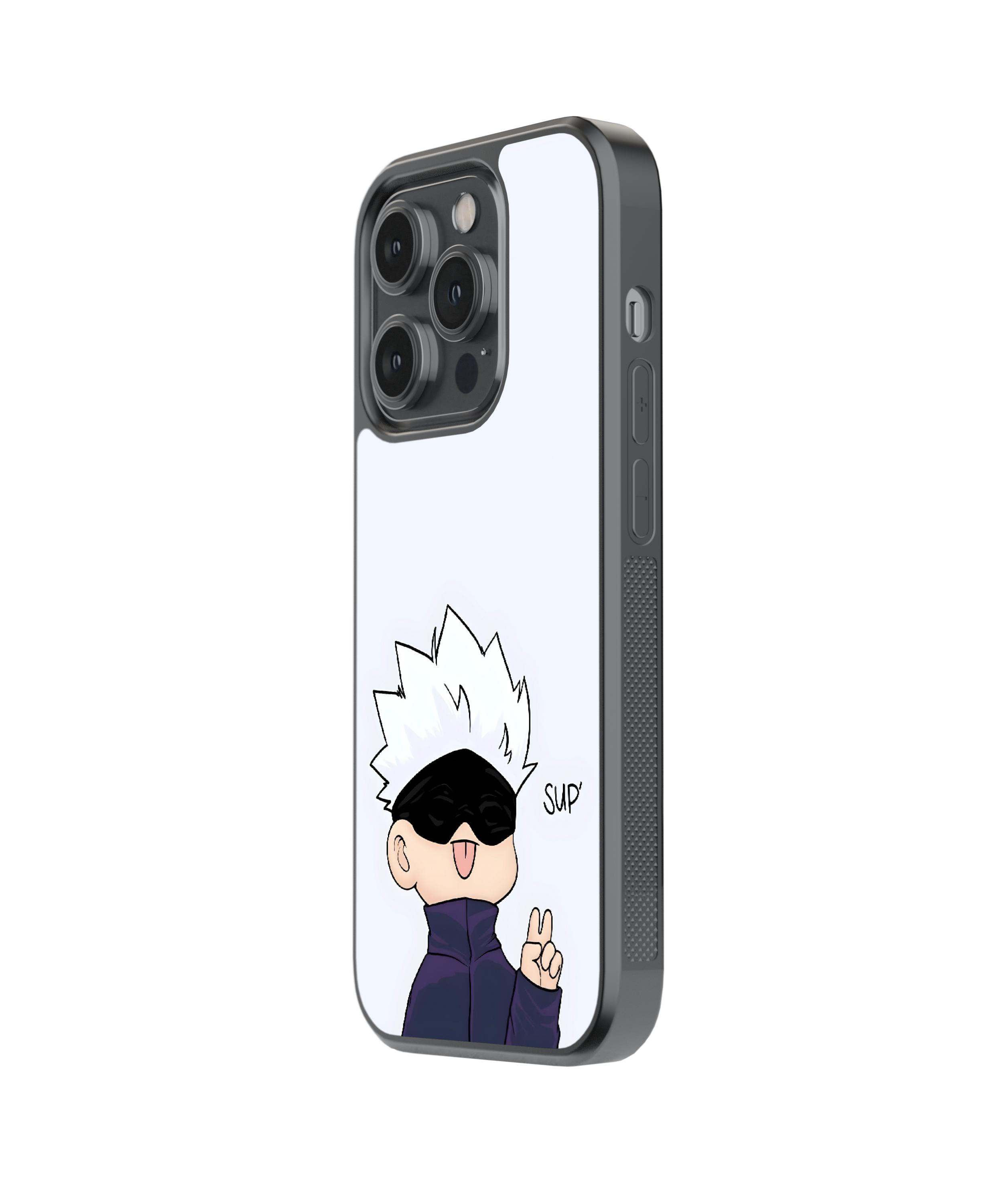 Satoru Greeting | Jujutsu Kaisen - Glass Case Cover | Code: 199