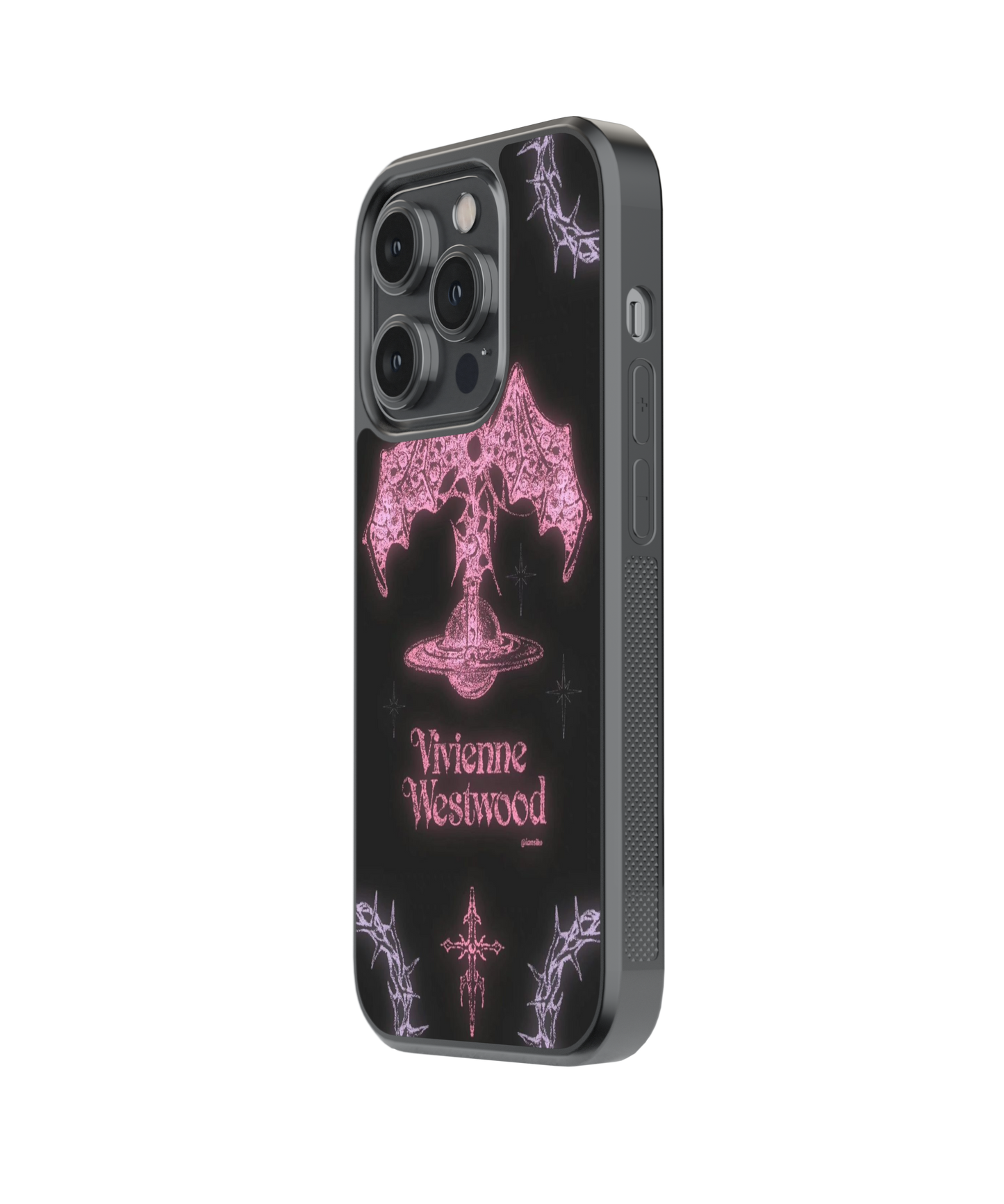 Pink Gothic | Rebel - Glass Case Cover | Code: 377