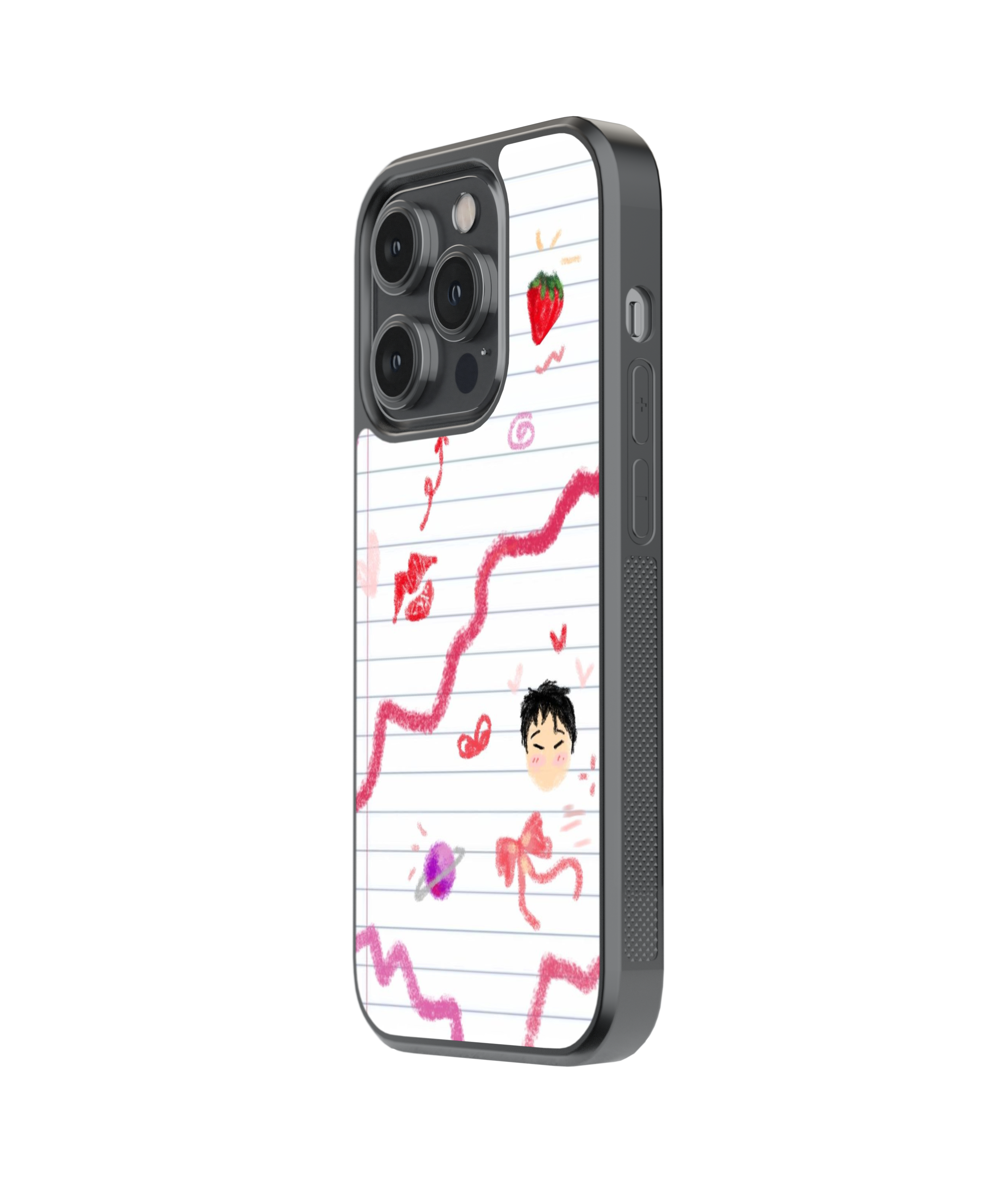 Ink Bloom | Scribble - Glass Case Cover | Code: 308