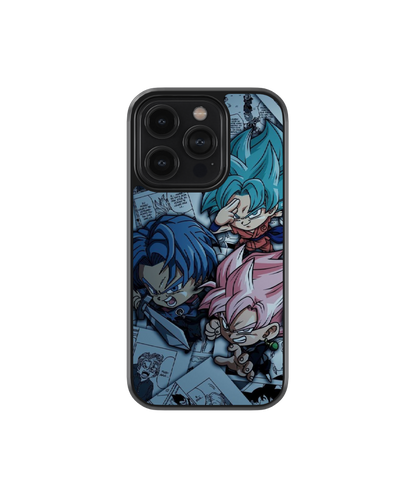 Goku Rose Trio Fusion | Dragon Ball - Glass Case Cover | Code: 122