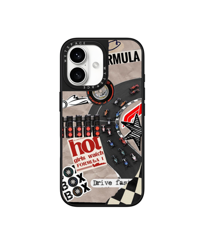 Pit Stop Chaos | F1 / Cars - Elite iPhone Case | Code: 426