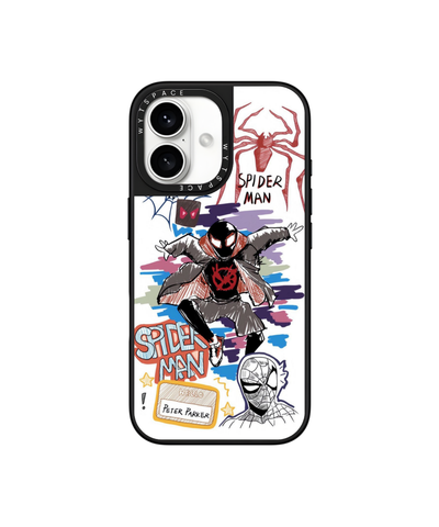 Spidey Lines | Scribble - Elite iPhone Case Cover | Code: 312
