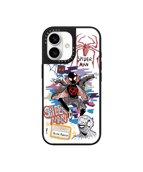 Spidey Lines | Scribble - Elite iPhone Case Cover | Code: 312