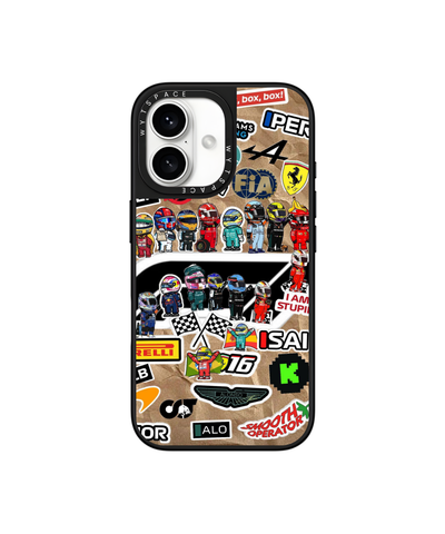 F1 Sticker Grid | F1 / Cars - Elite iPhone Case | Code: 405