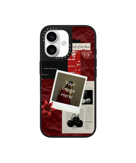 Scarlet Mood | Personalized Glass Case Cover | Code: 347