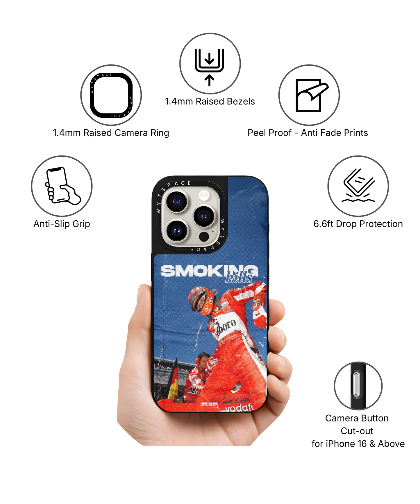 Smoking Hot Lap | F1 / Cars - Elite iPhone Case | Code: 433