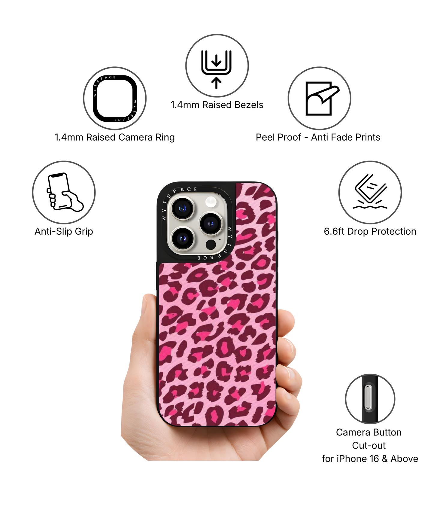 Pink Leopard | Pinteresty Elite iPhone Case Cover | Code: 282