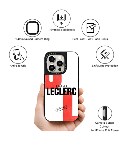 Leclerc Signature | F1 / Cars - Elite iPhone Case | Code: 438