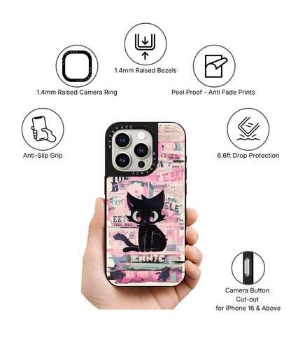 Midnight Meow | Pinteresty Elite iPhone Case Cover | Code: 296
