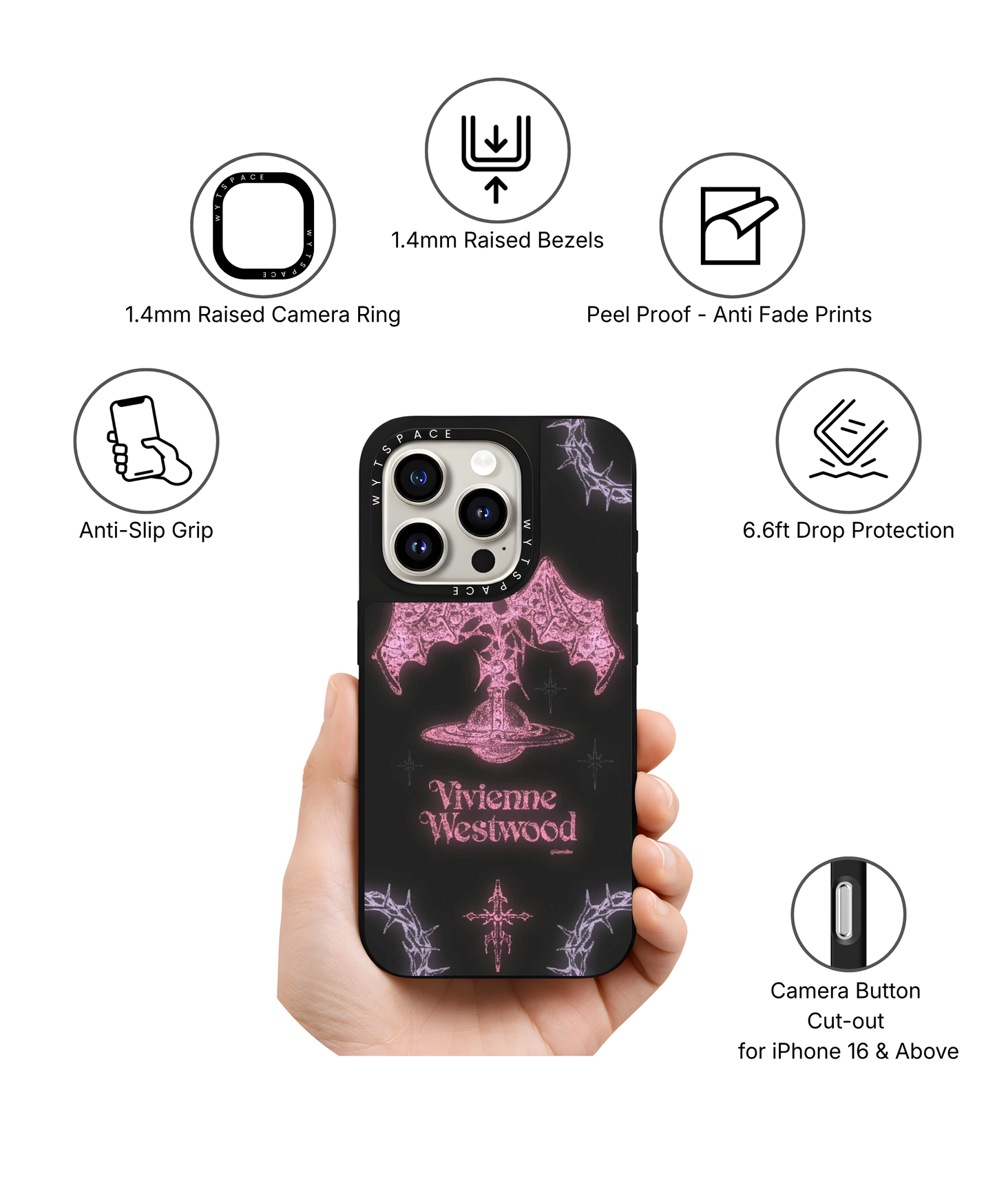 Pink Gothic | Rebel - Elite iPhone Case Cover | Code: 377