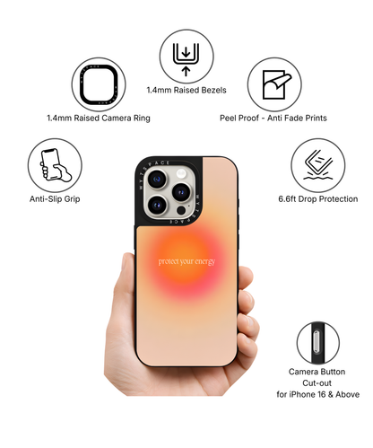 Protect Your Energy | Aura - Elite iPhone Case Cover | Code: 160