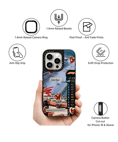Race Hearts | F1 / Cars - Elite iPhone Case | Code: 427