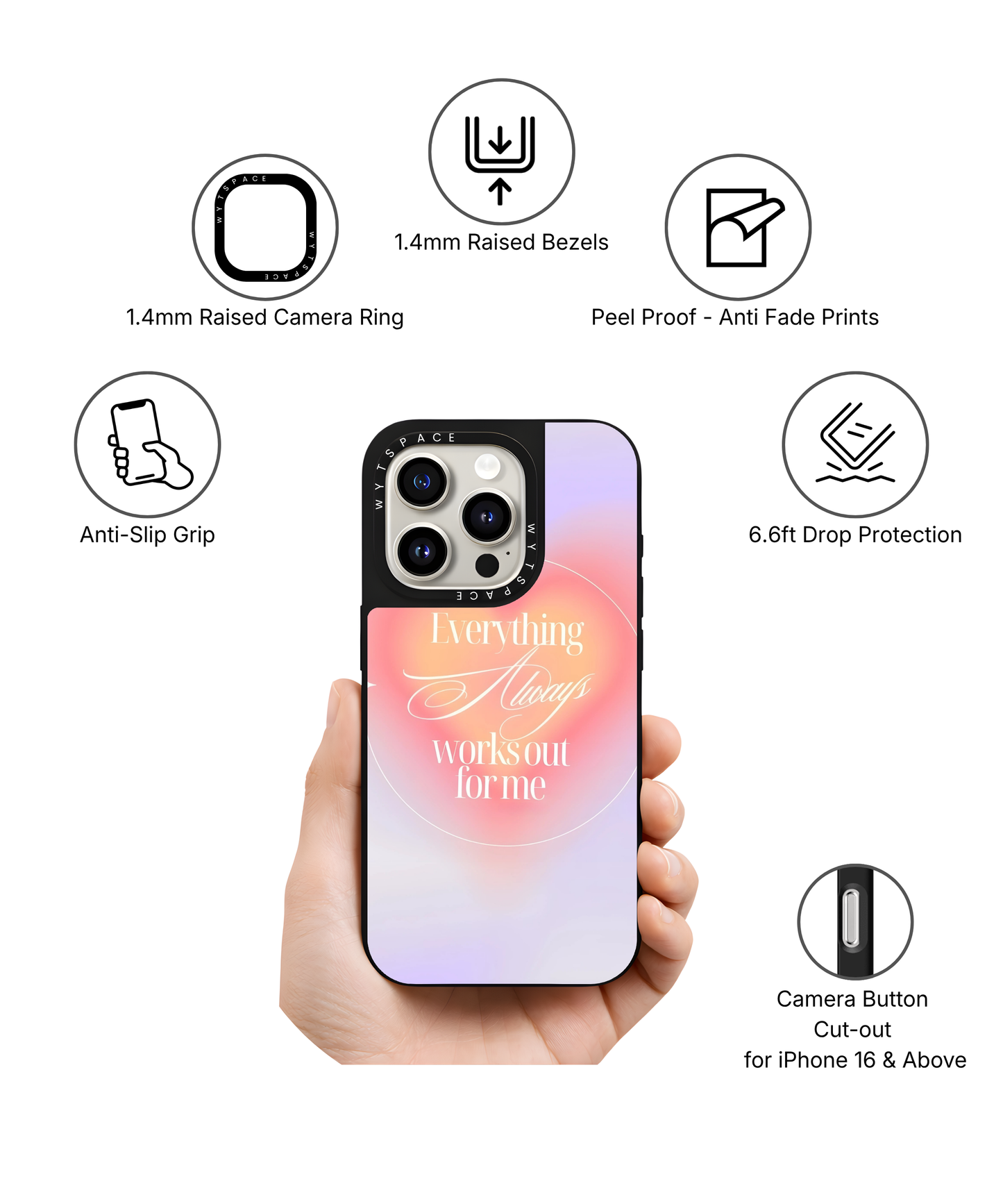 Everything Works Out | Aura - Elite iPhone Case Cover | Code: 367