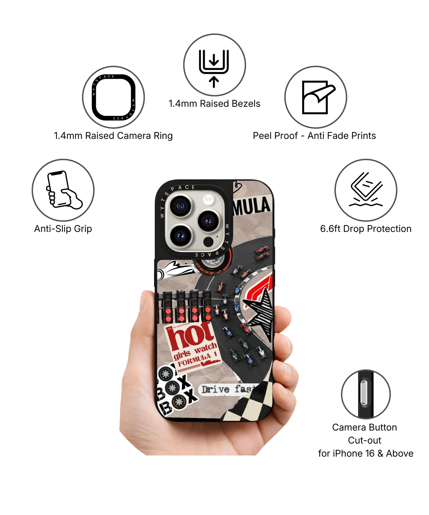 Pit Stop Chaos | F1 / Cars - Elite iPhone Case | Code: 426