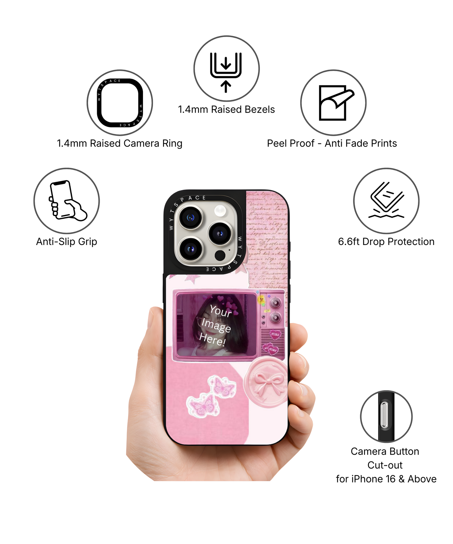 Blush Muse | Personalized Elite iPhone Case Cover | Code: 346