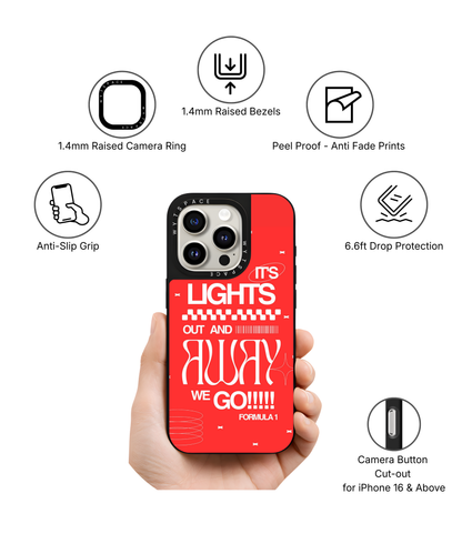 Lights Out | F1 / Cars - Elite iPhone Case | Code: 419