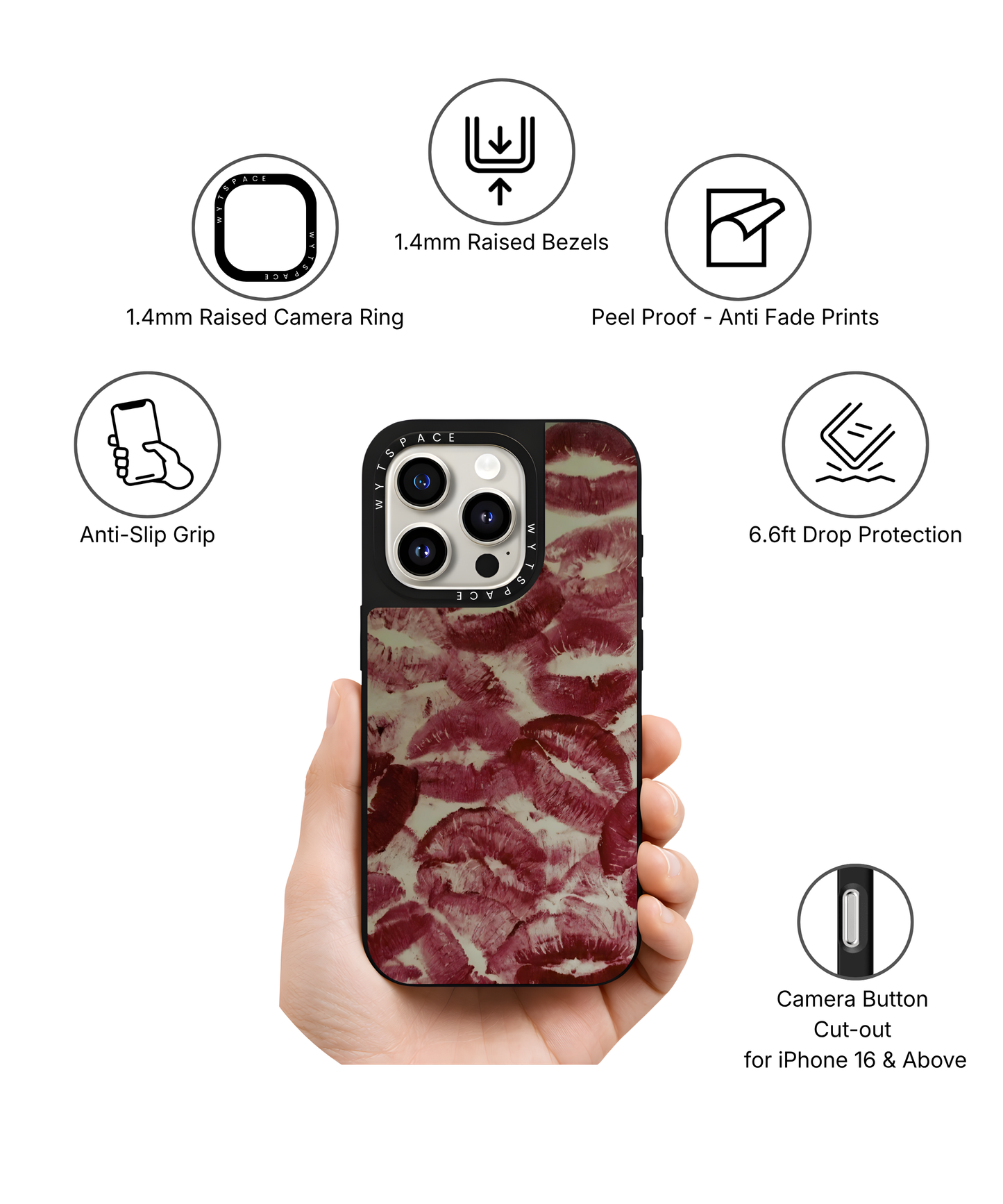 Lipstick Love | Pinteresty Elite iPhone Case Cover | Code: 272