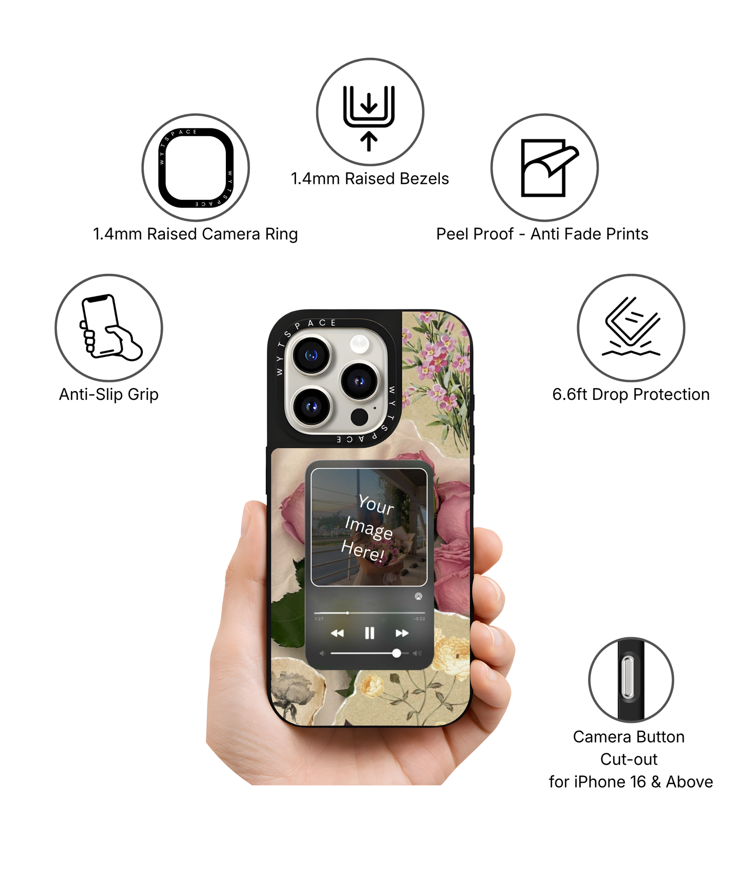 Floral Daze | Personalized Elite iPhone Case Cover | Code: 348