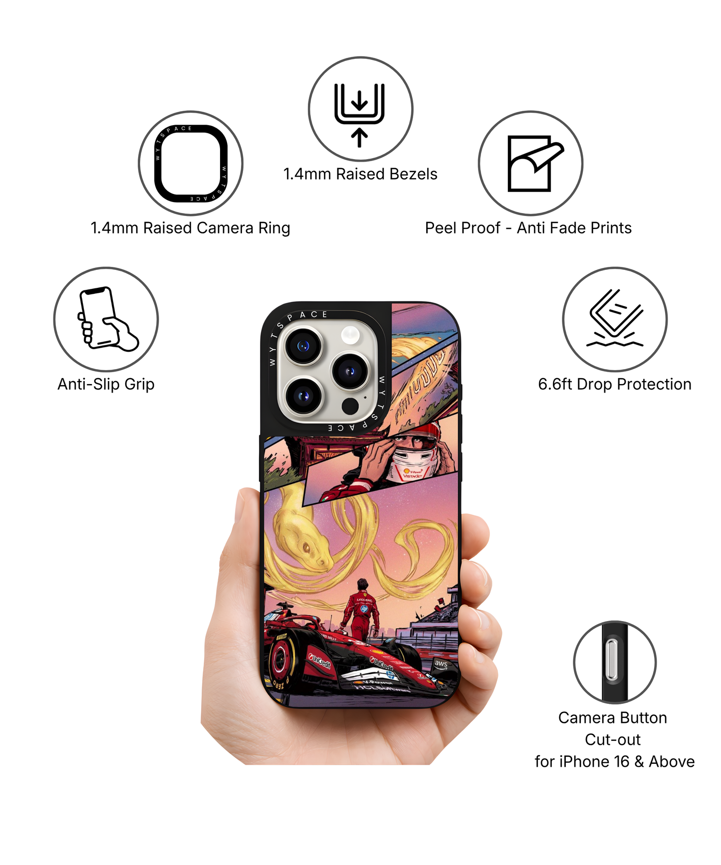 Race Saga | F1 / Cars - Elite iPhone Case | Code: 428